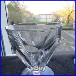 6 verres à eau en cristal de baccarat modèle Talleyrand signé lot 2