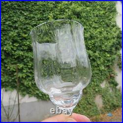 6 verres à eau en cristal de baccarat modèle capri signé H 16,5