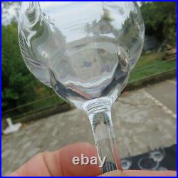 verres à eau en cristal  de baccarat modèle capri signé H 16,7 cm 