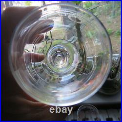 6 verres à eau en cristal de baccarat modèle gravure byzantine H 15,8 cm