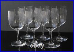 6 verres à eau en cristal de baccarat modèle sévigné H15,4 cm