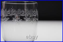6 verres à eau en cristal de baccarat modèle sévigné H15,4 cm