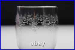6 verres à eau en cristal de baccarat modèle sévigné H15,4 cm