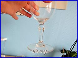 6 verres a eau en cristal de baccarat signé du modèle Normandie