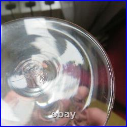 6 verres à eau en cristal taillé de Baccarat signé modèle val de Loire H 14,5 cm