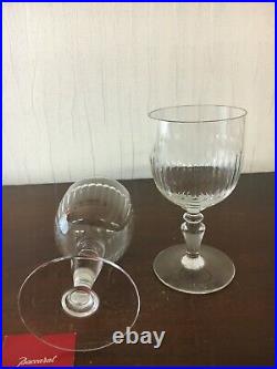 6 verres à eau modèle Renaissance en cristal de Baccarat (prix du lot 6 verres)