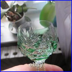 6 verres à liqueur cristal de baccarat modèle Timgad de 4 couleurs H 12,5 cm