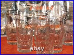 6 verres à orangeade 14 cm en cristal de baccarat modèle Nancy signé