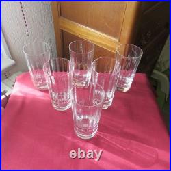 6 verres a orangeade en cristal de baccarat modèle Capri ou Montaigne signé H 14