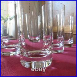 6 verres à orangeade en cristal de baccarat modèle perfection signé H 14 cm