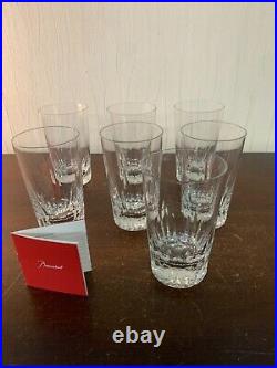 6 verres à orangeade modèle Côtes d'Azur cristal de Baccarat (prix à la pièce)