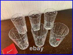 6 verres à orangeade modèle Equinoxe en cristal de Baccarat (prix à la pièce)