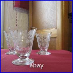 6 verres a porto en cristal de baccarat modèle Elisabeth millefiori signé H 7,4