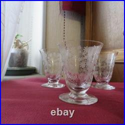 6 verres a porto en cristal de baccarat modèle Elisabeth millefiori signé H 7,4