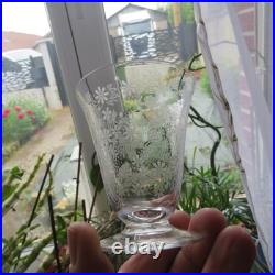 6 verres a porto en cristal de baccarat modèle Elisabeth millefiori signé H 7,4