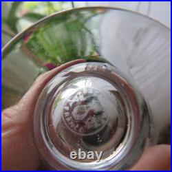 6 verres a porto en cristal de baccarat modèle Elisabeth millefiori signé H 7,4