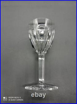 6 verres à vin Blanc en cristal de BACCARAT modèle COMPIEGNE, H 14,5 cm, signé