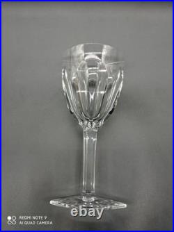 6 verres à vin Rouge en cristal de BACCARAT modèle COMPIEGNE, H 16,5 cm, signé