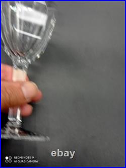 6 verres à vin Rouge en cristal de BACCARAT modèle COMPIEGNE, H 16,5 cm, signé