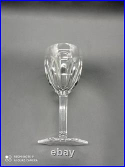 6 verres à vin Rouge en cristal de BACCARAT modèle COMPIEGNE, H 16,5 cm, signé