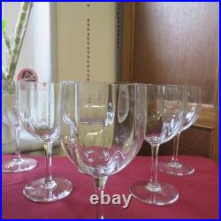 6 verres a vin blanc cristal de baccarat modèle Montaigne optique optic H 12,5 6 verres a vin blanc cristal de baccarat modèle Montaigne optique optic H 12,5