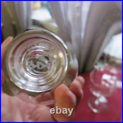 6 verres a vin blanc cristal de baccarat modèle Montaigne optique optic H 12,5 6 verres a vin blanc cristal de baccarat modèle Montaigne optique optic H 12,5