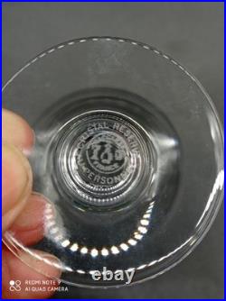 6 verres à vin blanc en Cristal de BACCARAT modèle Géranium, signés, H11,5 cm