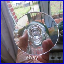 6 verres à vin blanc en cristal de baccarat modèle Piccadilly H 12,7 cm signé 2