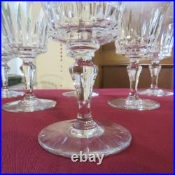 6 verres à vin blanc en cristal de baccarat modèle Piccadilly H 12,7 cm signé 2