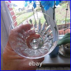 6 verres à vin blanc en cristal de baccarat modèle Piccadilly H 12,7 cm signé 2