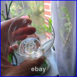 6 verres à vin blanc en cristal de baccarat modèle haut brion signé