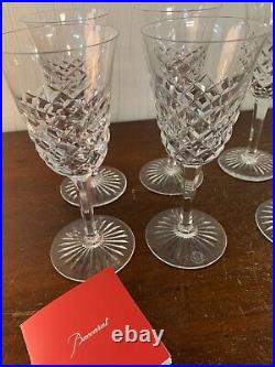 6 verres à vin blanc modèle Burgos en cristal de Baccarat (prix à la pièce)