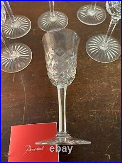 6 verres à vin blanc modèle Burgos en cristal de Baccarat (prix à la pièce)