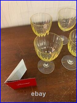 6 verres à vin blanc modèle aquarelle en cristal de Baccarat (prix à la pièce)