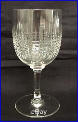 6 verres à vin blanc ou porto en CRISTAL DE BACCARAT, modèle NANCY 10,8cm