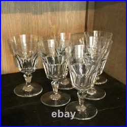 6 verres à vin blanc ou vin cuit en cristal de Baccarat modèle Texas prix de 6v