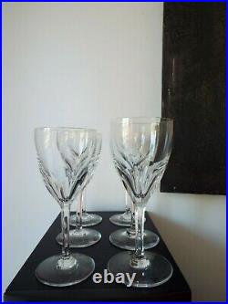6 verres à vin cristal BACCARAT modèle Bristol