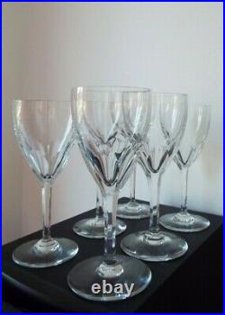 6 verres à vin cristal BACCARAT modèle Bristol