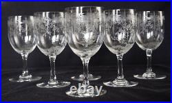 6 verres à vin cristal de Baccarat modèle Louis XV 10,9cm