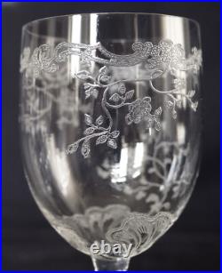 6 verres à vin cristal de Baccarat modèle Louis XV 10,9cm