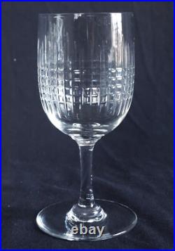6 verres à vin cristal de Baccarat modèle Nancy 12,6cm