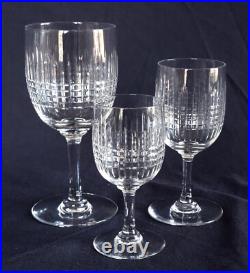 6 verres à vin cristal de Baccarat modèle Nancy 12,6cm