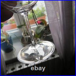 6 verres a vin cristal de baccarat modèle Montaigne uni H 12,3 cm