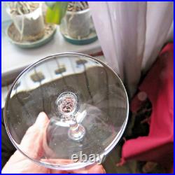 6 verres a vin cristal de baccarat modèle Montaigne uni H 12,3 cm