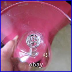 6 verres a vin cristal de baccarat modèle Montaigne uni H 12,3 cm
