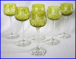 6 verres à vin du Rhin Roemers cristal de Baccarat forme 8738 taille 9254
