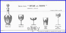 6 verres à vin du Rhin Roemers cristal de Baccarat forme 8738 taille 9254