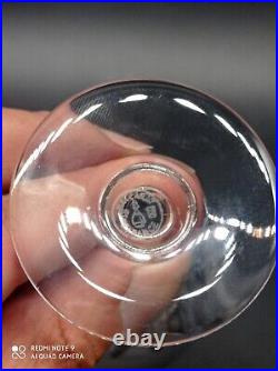 6 verres à vin en cristal de BACCARAT modèle Côte d'Azur, H 14 cm, signé