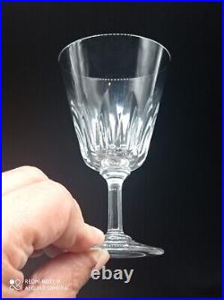 6 verres à vin en cristal de BACCARAT modèle Côte d'Azur, H 14 cm, signé