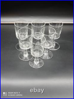 6 verres à vin en cristal de BACCARAT modèle Richelieu Champigny, 12,5cm